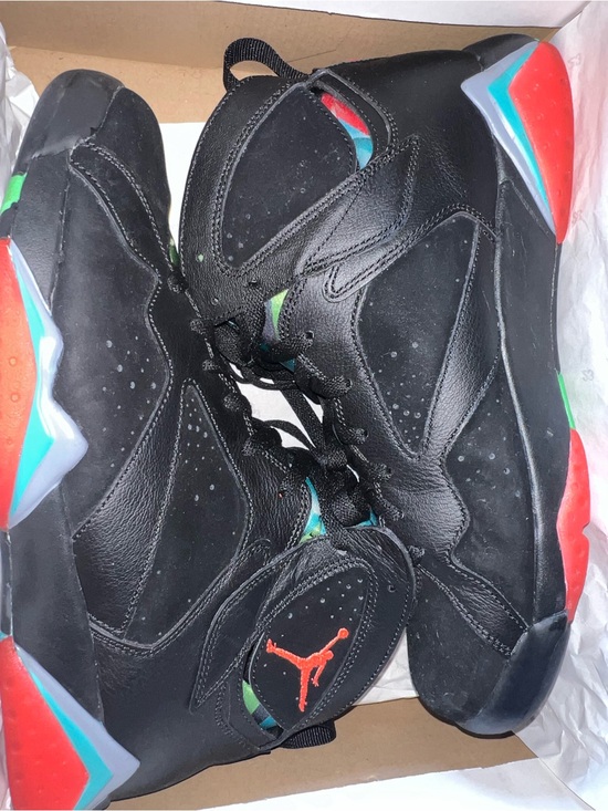 Jordan Black High-Top Sneakers with Red & Teal Accents